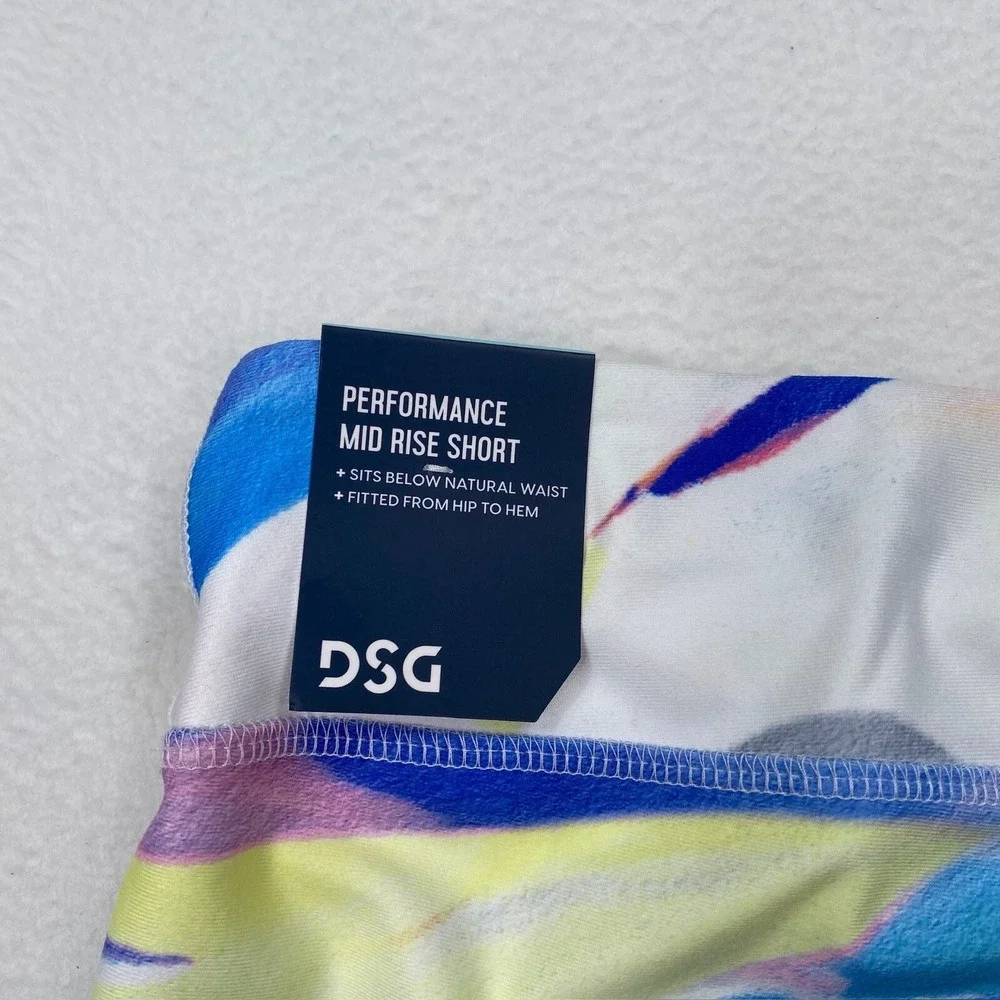 DSG‎ Youth Girls Stride Lined Athletic Workout Shorts Size XL Striped confetti